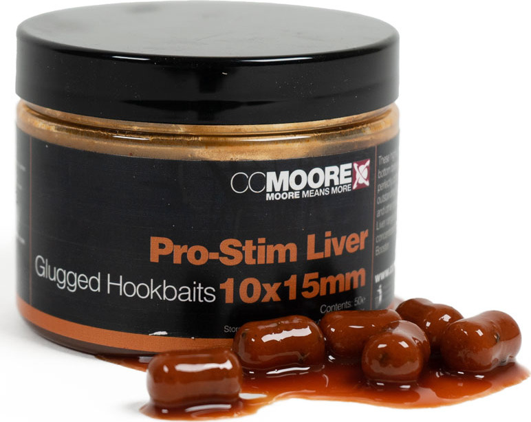Pro-Stim Liver Glugged Hookbaits 10X15mm