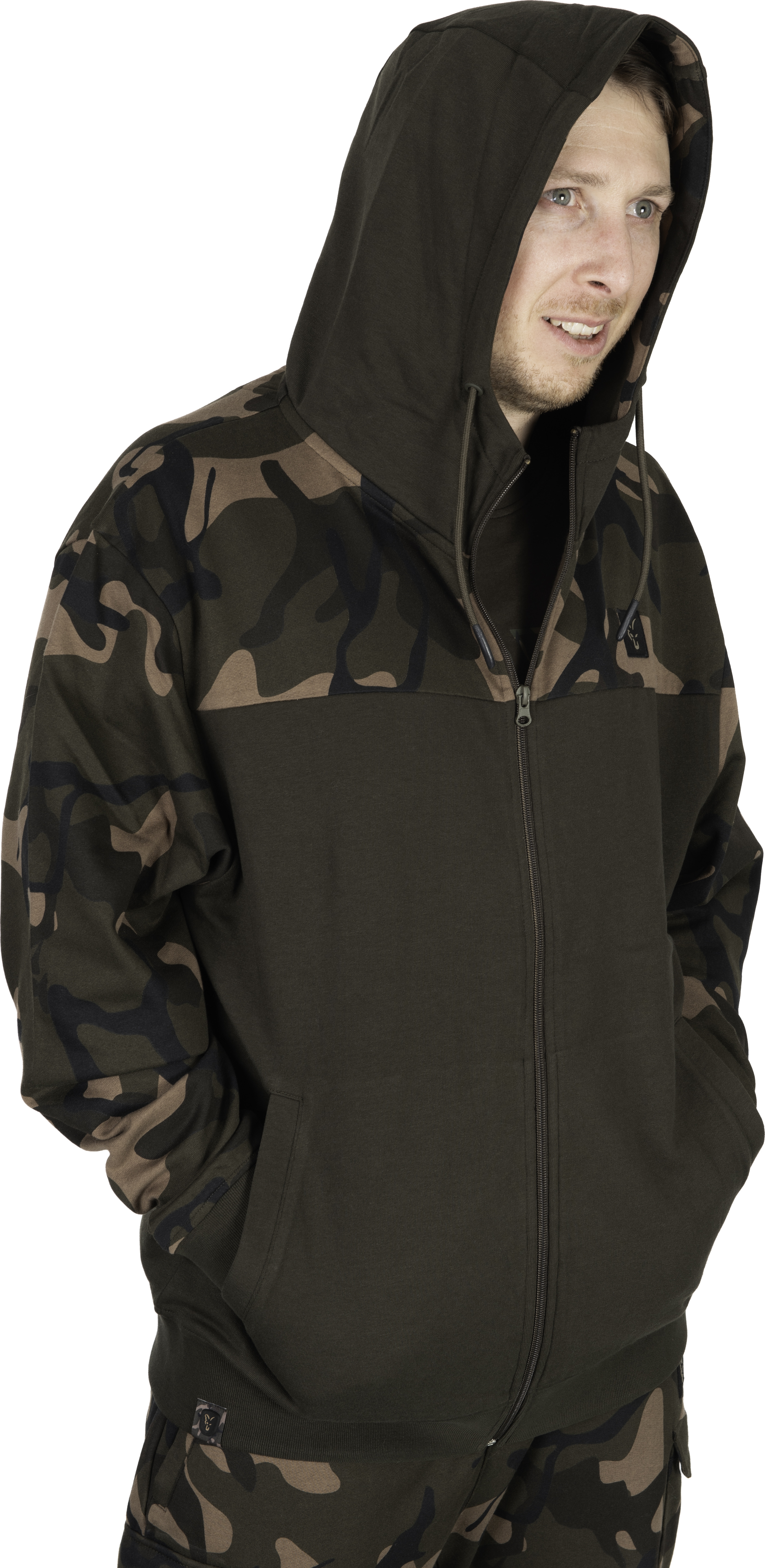 LW Khaki Camo Split Zip Hoody 2XL