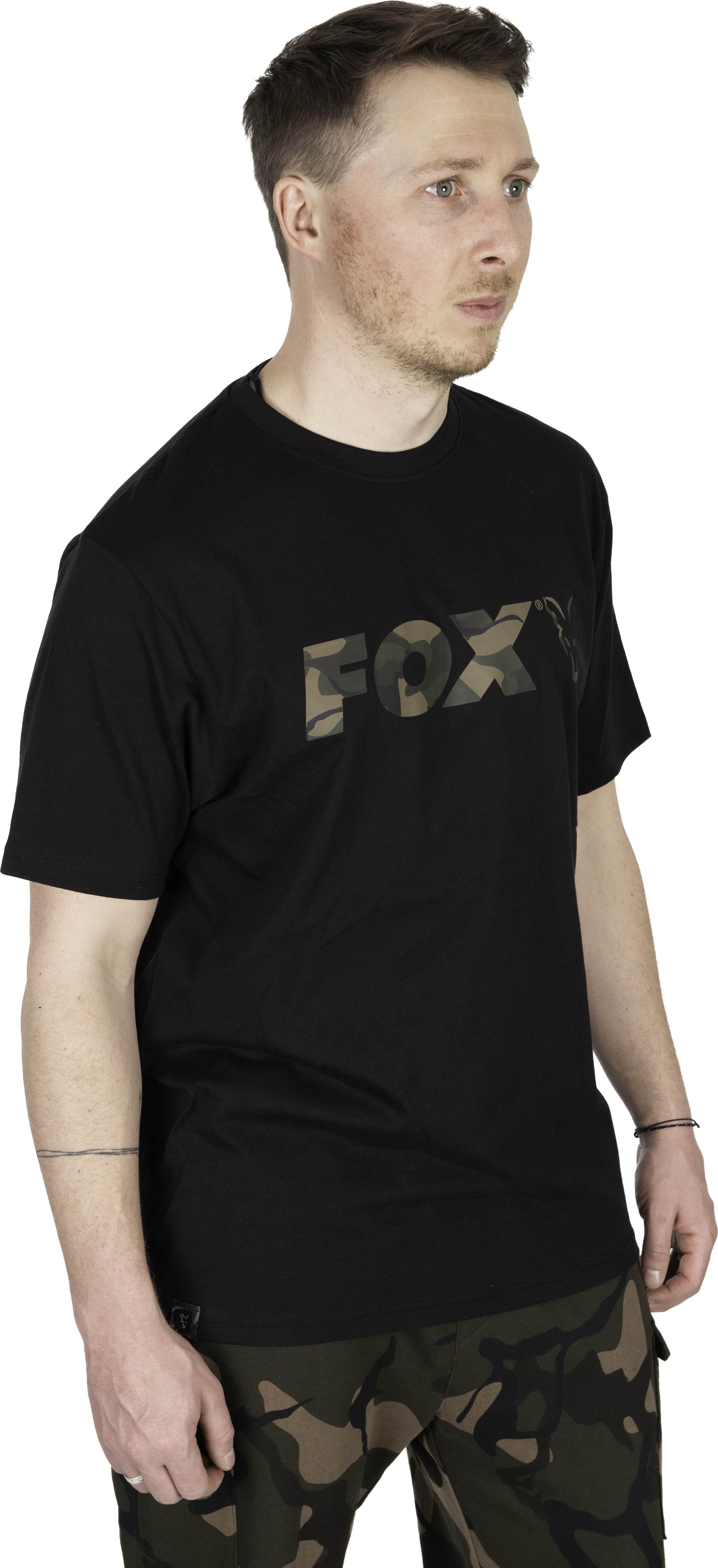 Black Camo Logo T-Shirt M