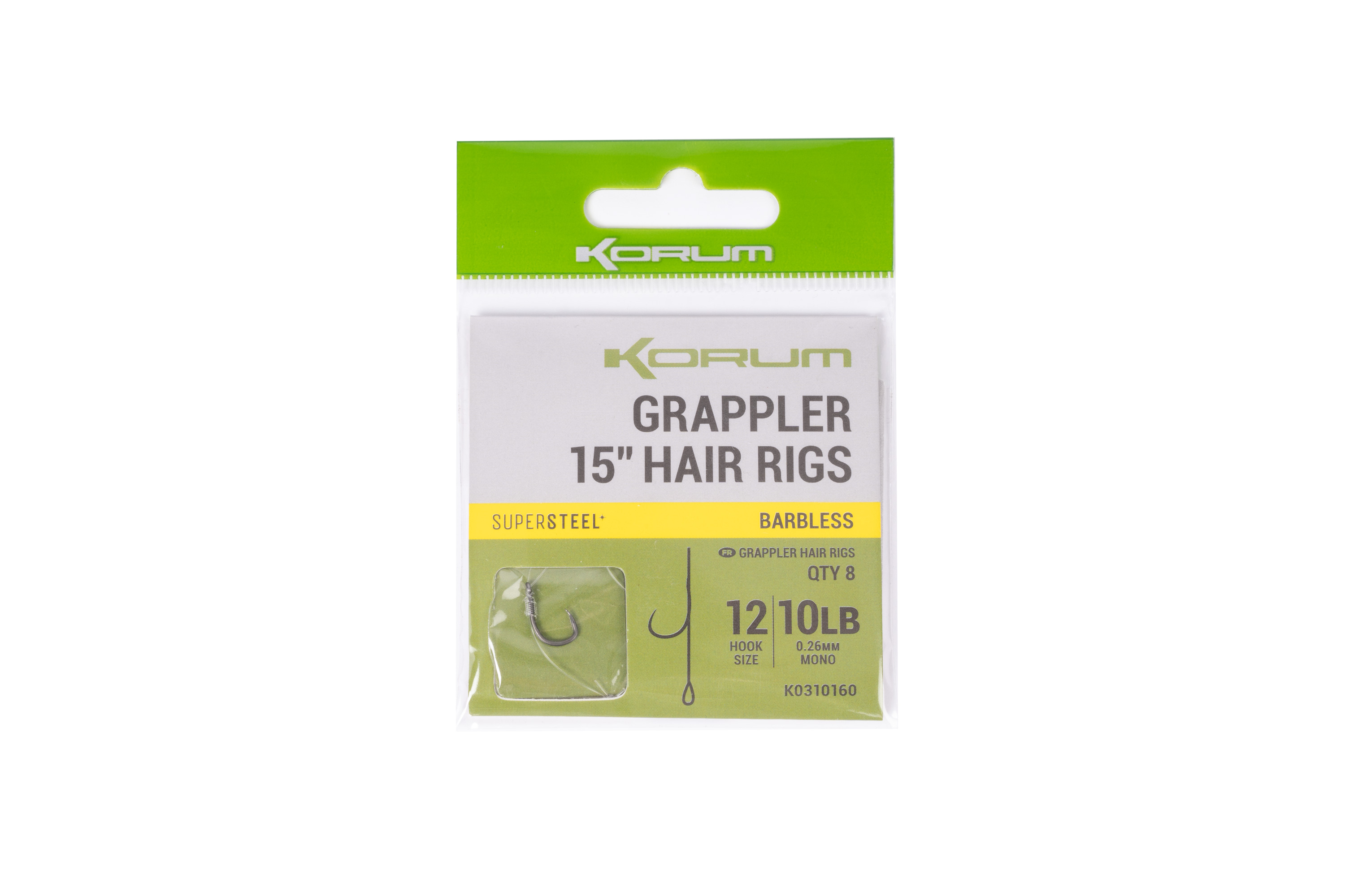 GRAPPLER HAIR RIGS - 4" SZ 12 BARBED