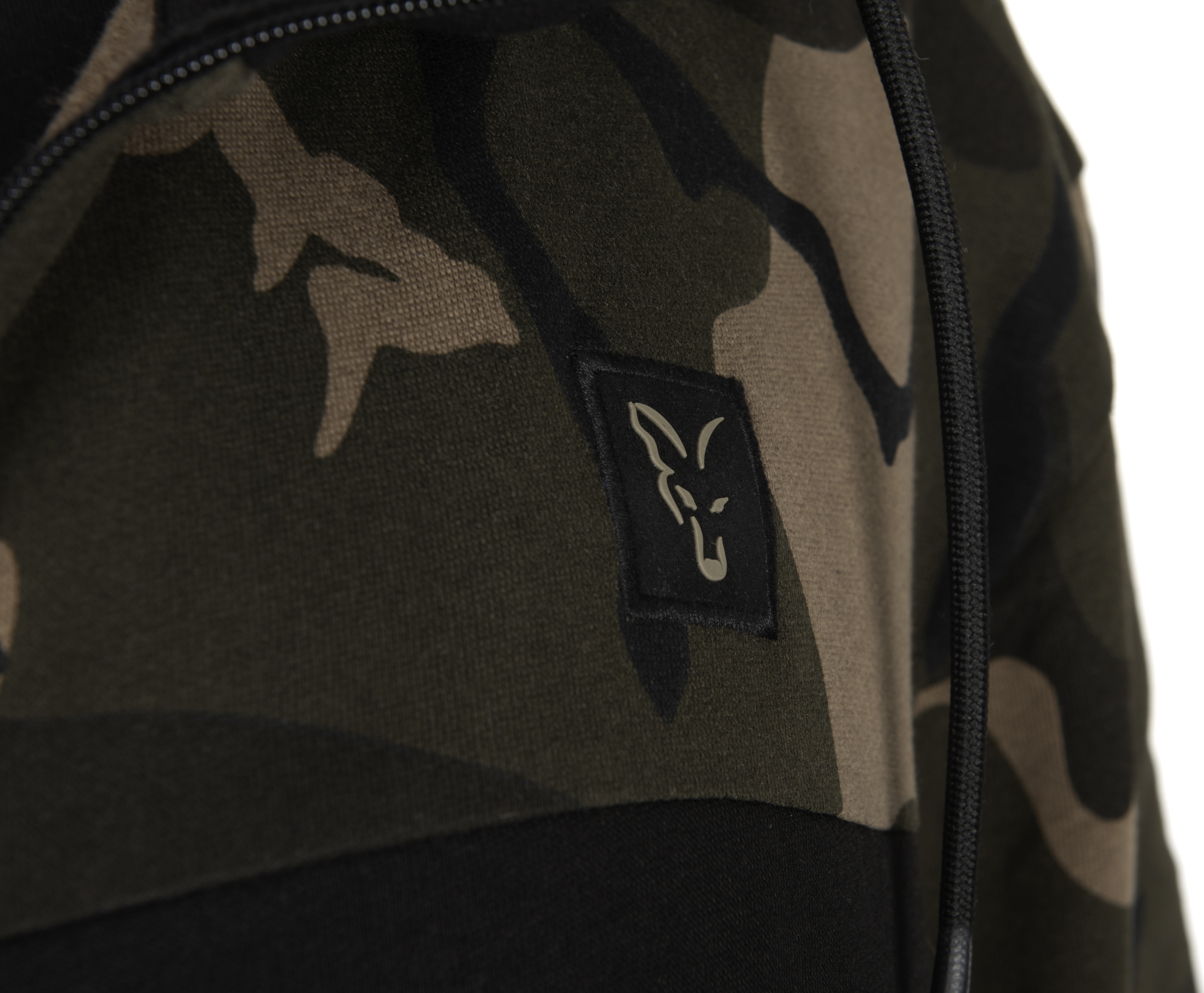 LW Black Camo Split Zip Hoody 3XL