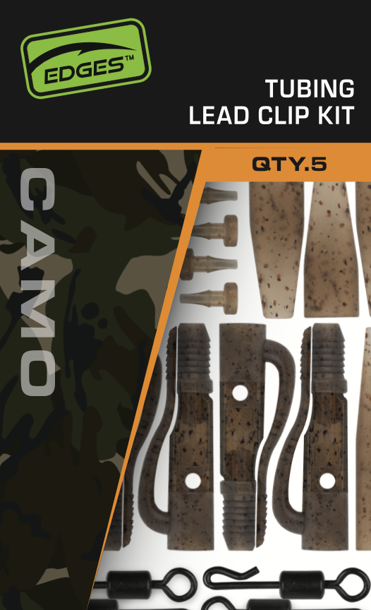 Edges Camo Tubing Leadclip Kit 5pcs