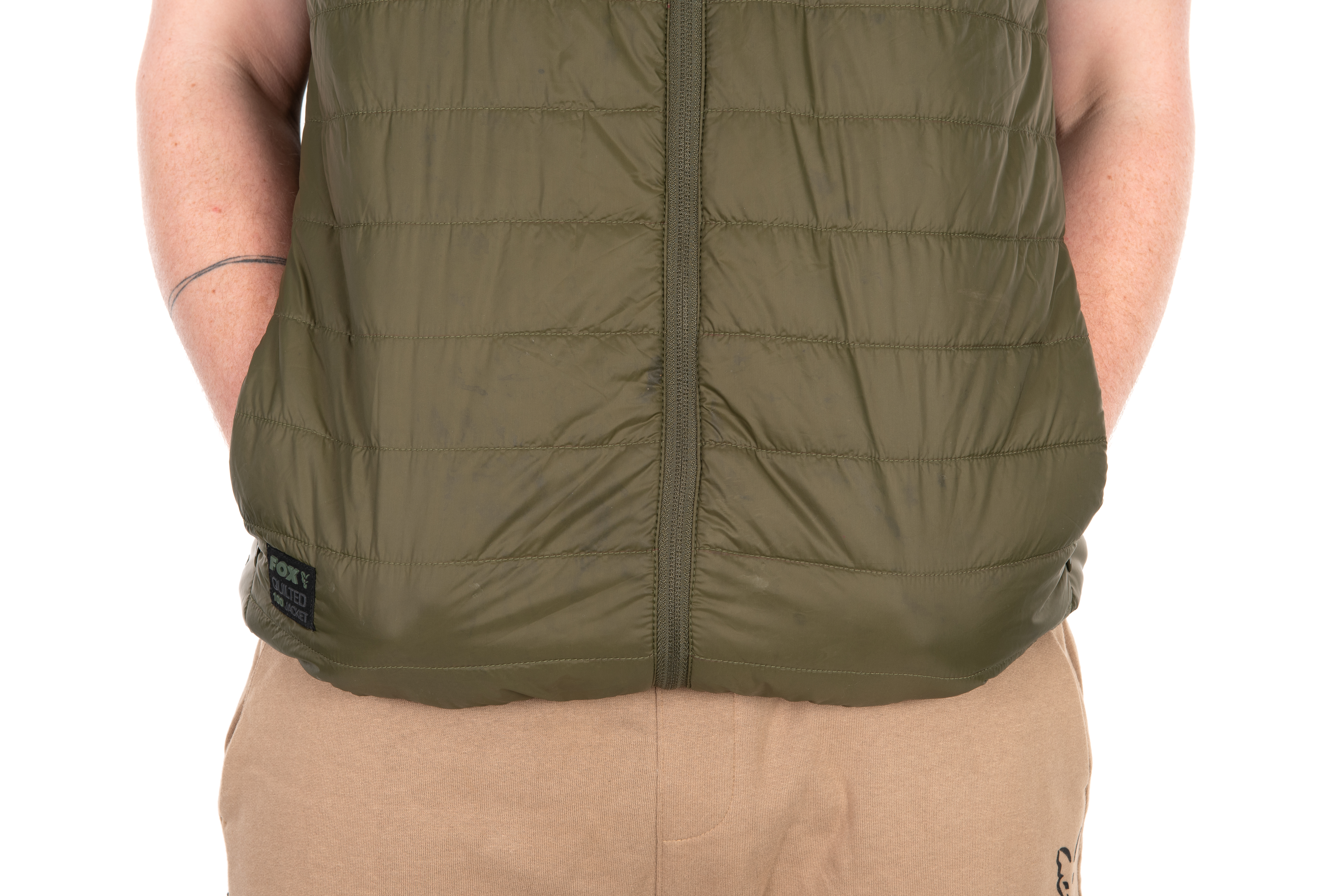 Olive Quilted 100 Gilet S