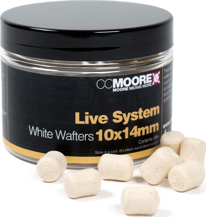 Live System White Dumbell Wafters 10X14mm