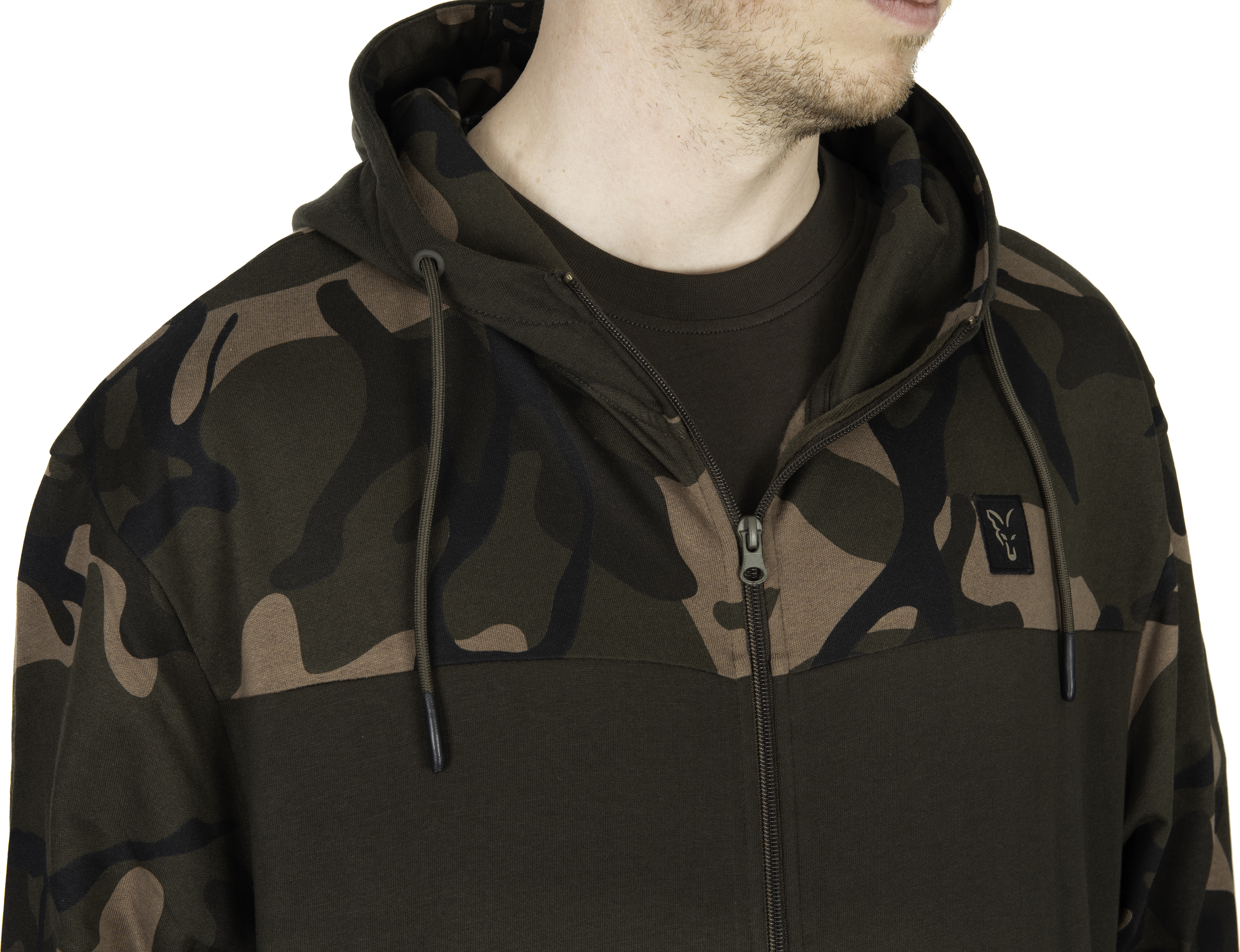LW Khaki Camo Split Zip Hoody M