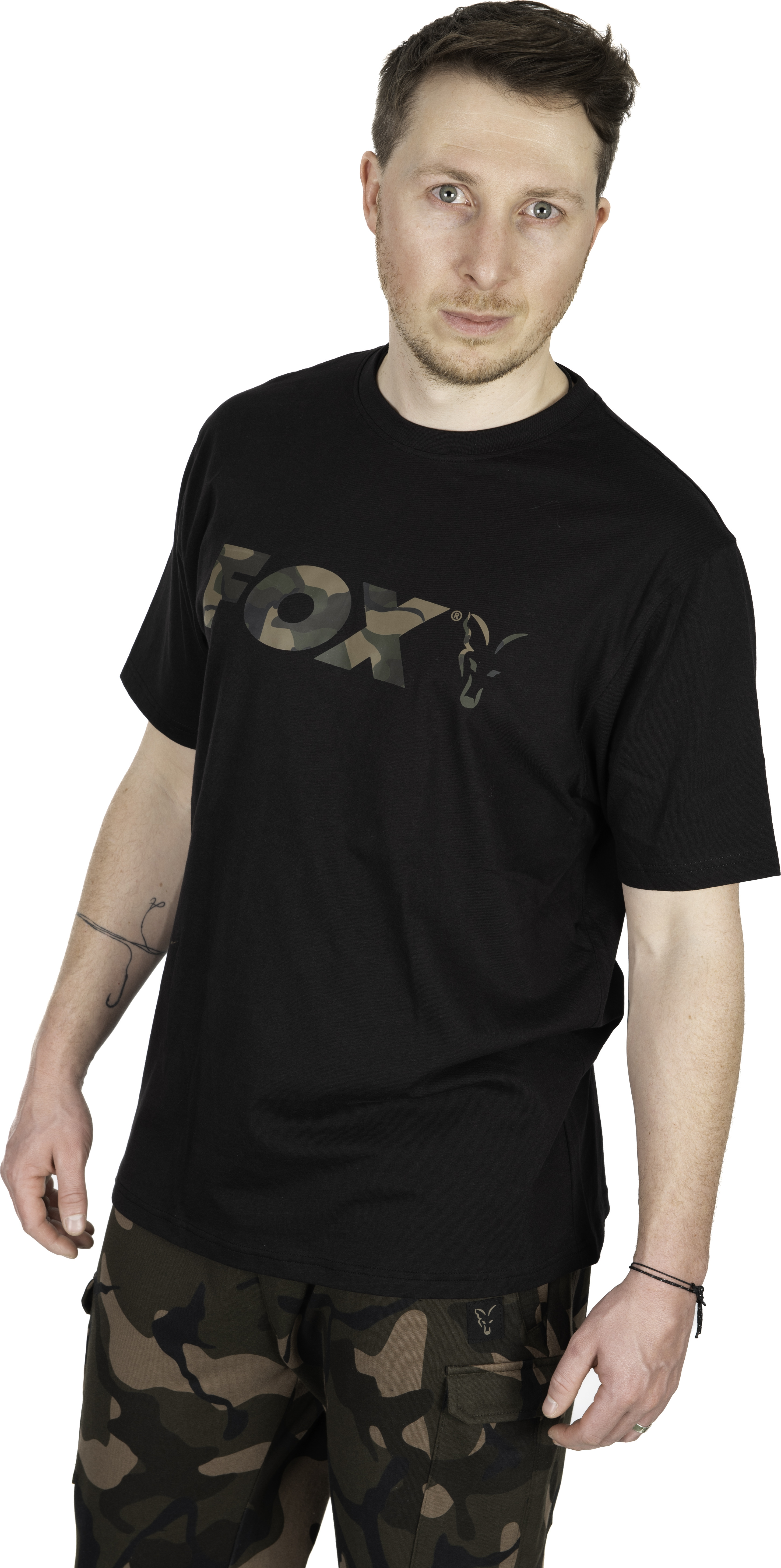 Black Camo Logo T-Shirt M