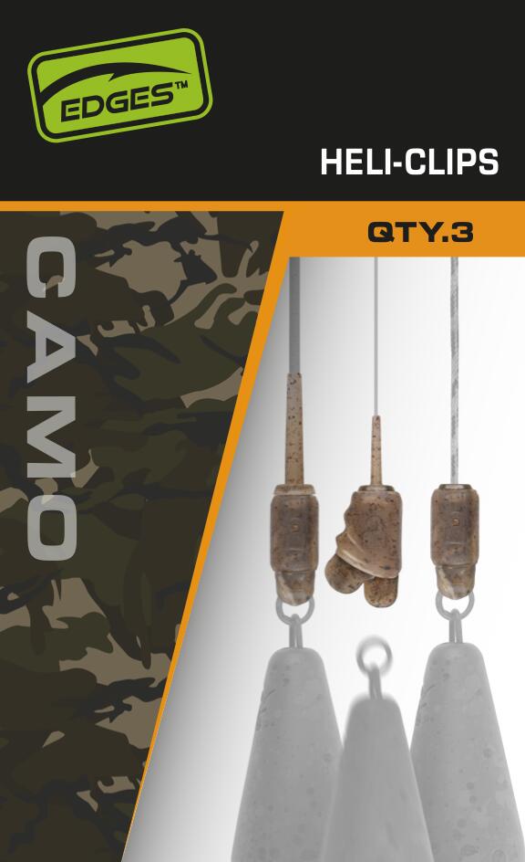 Edges Camo Heli-Clip 3pcs