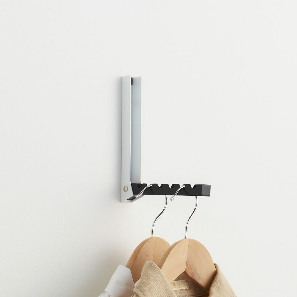Foldable Over-The-Door Hanger : Wall Mount Option