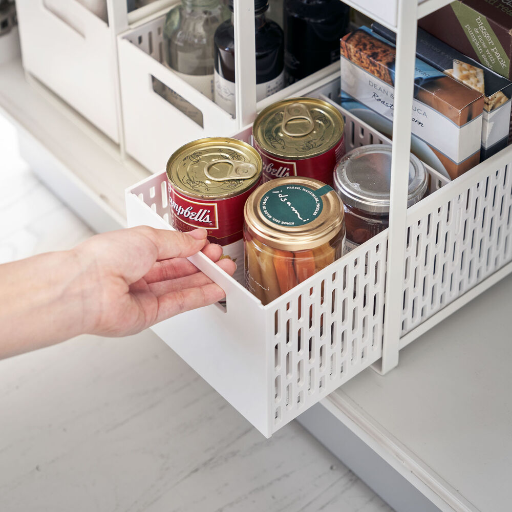 Storage Baskets with Stand : Practical Slide-Out Design