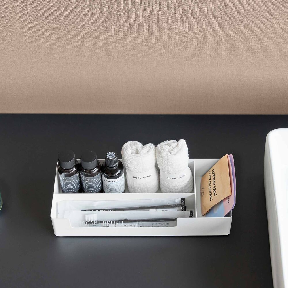 Amenity Tray with Compartments : Modern Steel Design