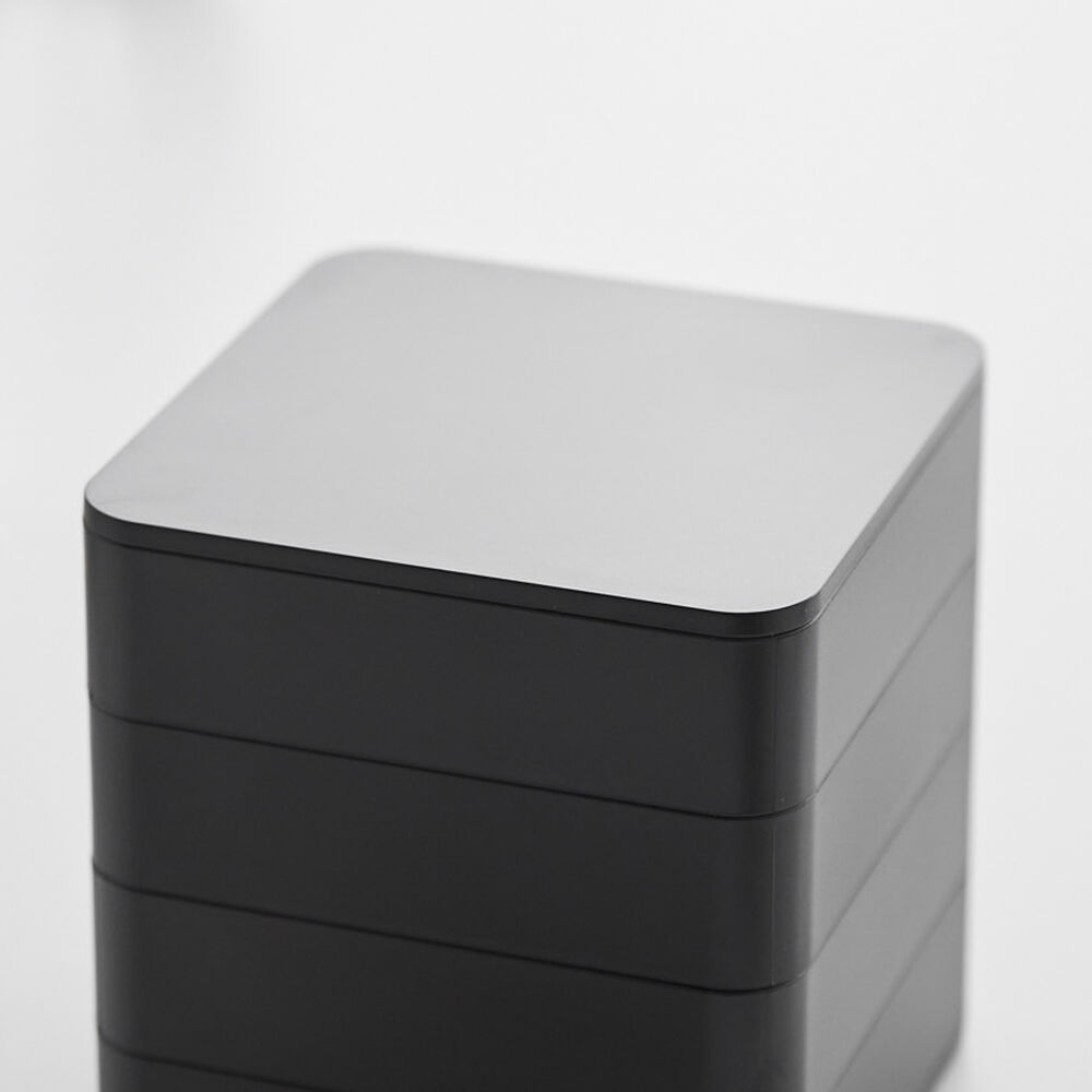4-Tiered Accessory Box Square : Practical Lid