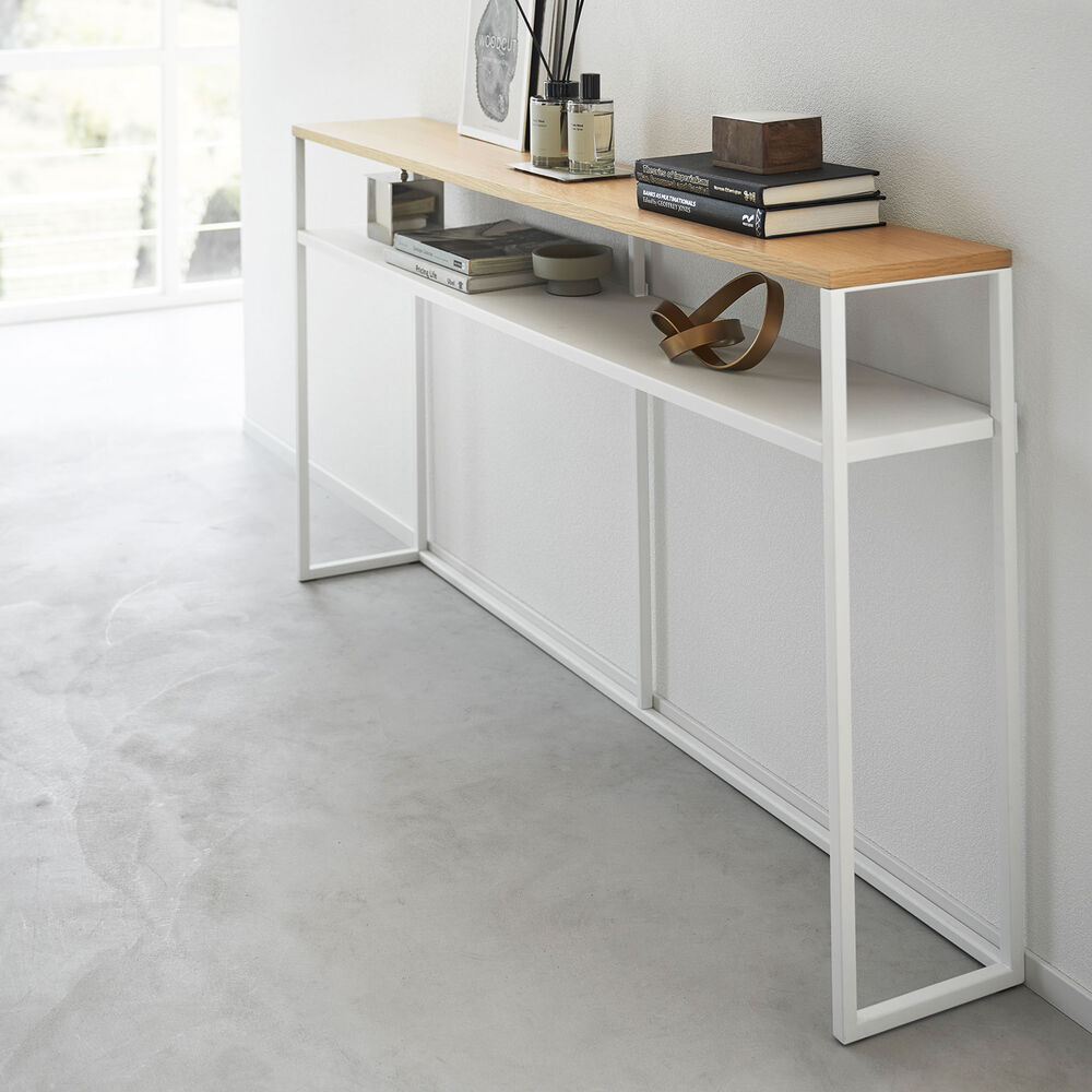 Console Table with Shelf : Slim Design