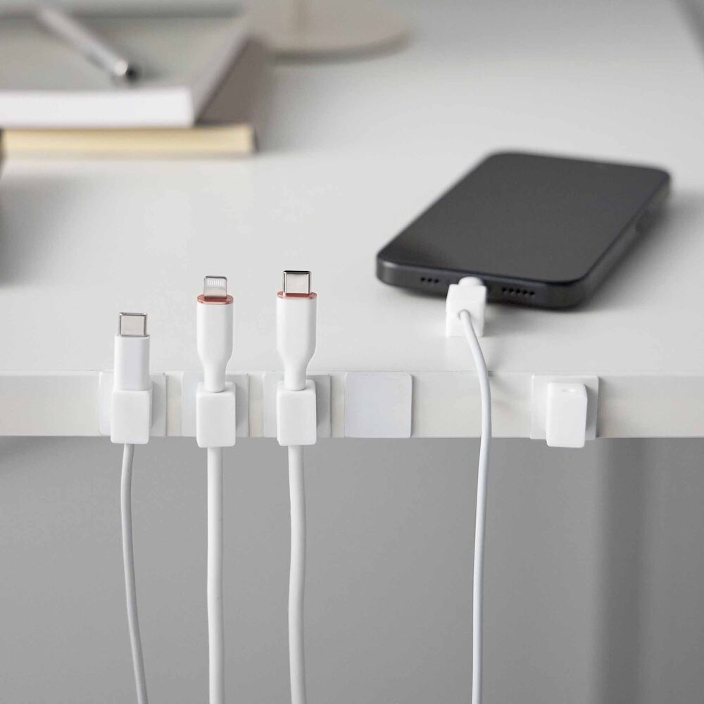 Magnetic Cable Holders with Base (Set of 5) : Magnetic Grip Meets Silicone