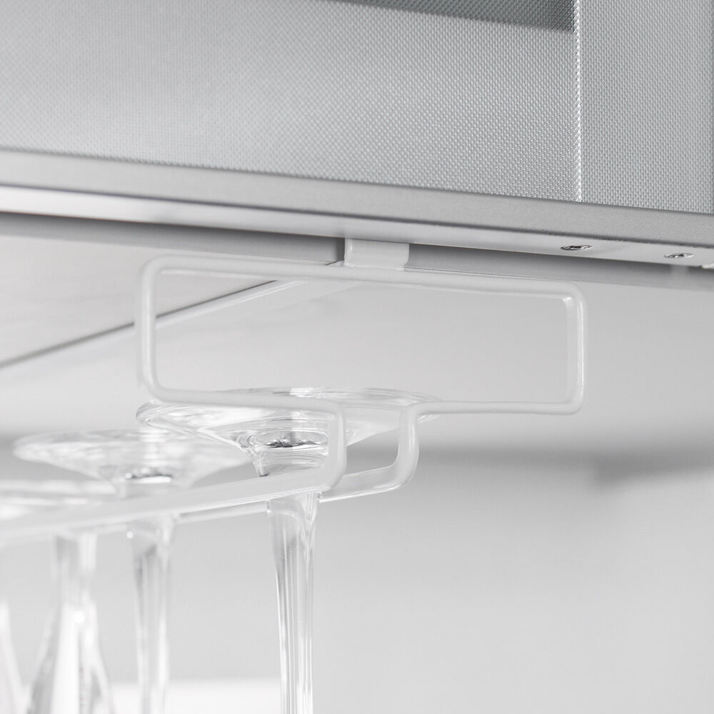 Under-Shelf Wine Glass Hanger : For Various Shelf Thicknesses