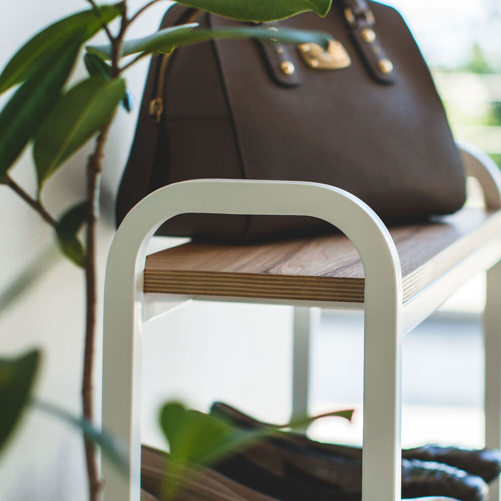 Wood-Top Shoe Rack : Ready for Any Space