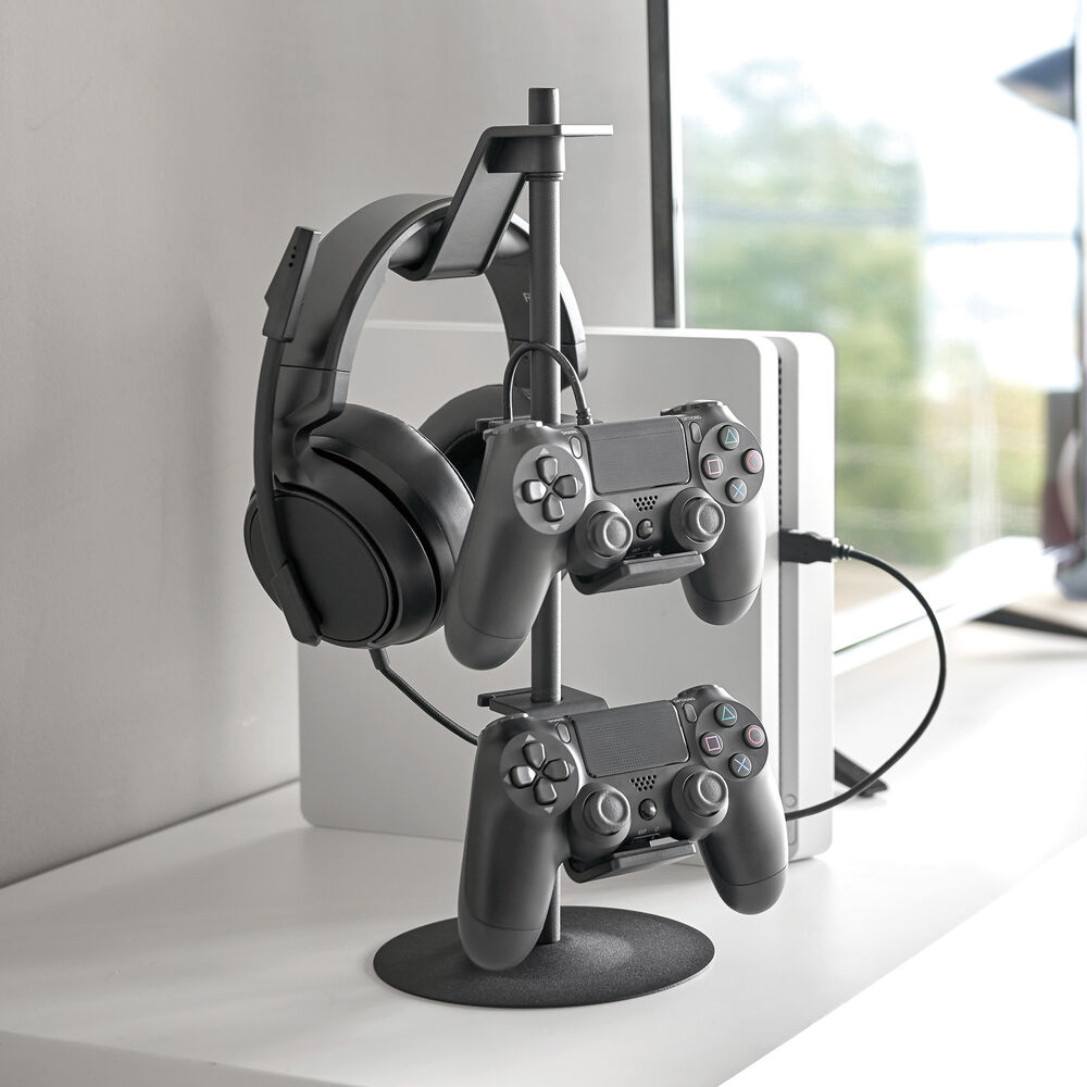 Game Controller Rack : Rotatable and Height-Adjustable