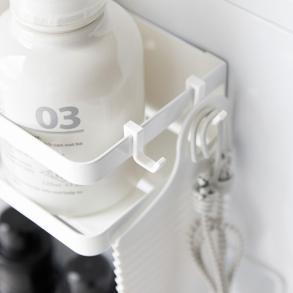 Magnetic Laundry Side Rack : Extra Hooks Included
