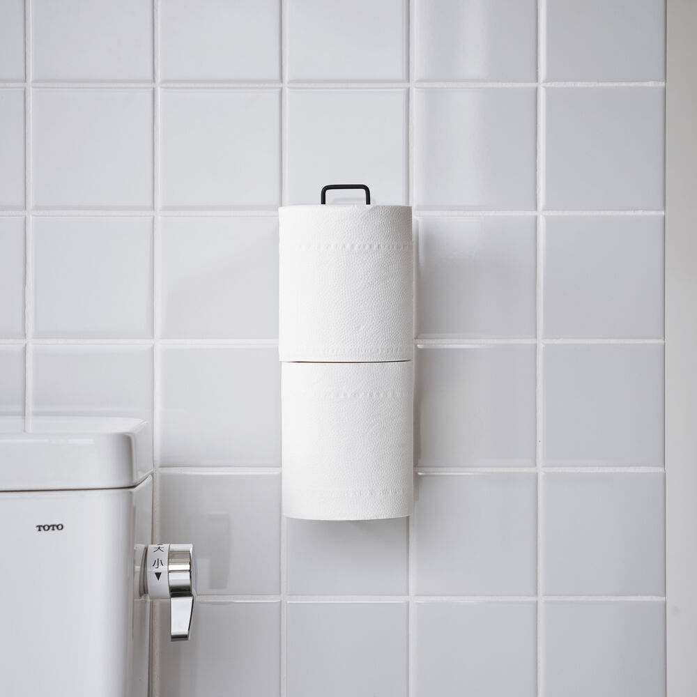 Film Hook Toilet Paper Holder : Floating Storage