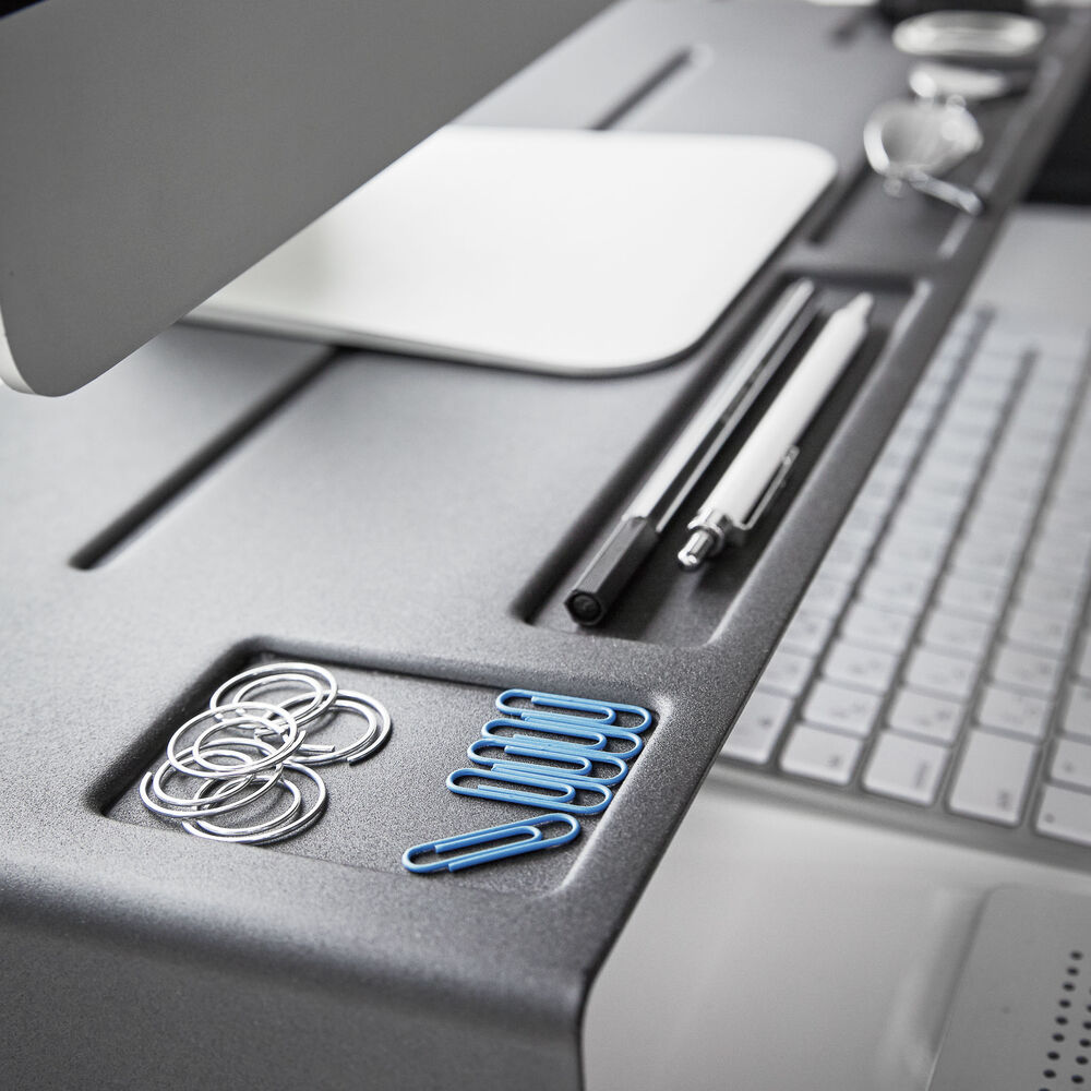 Monitor Stand : Practical Storage Slots