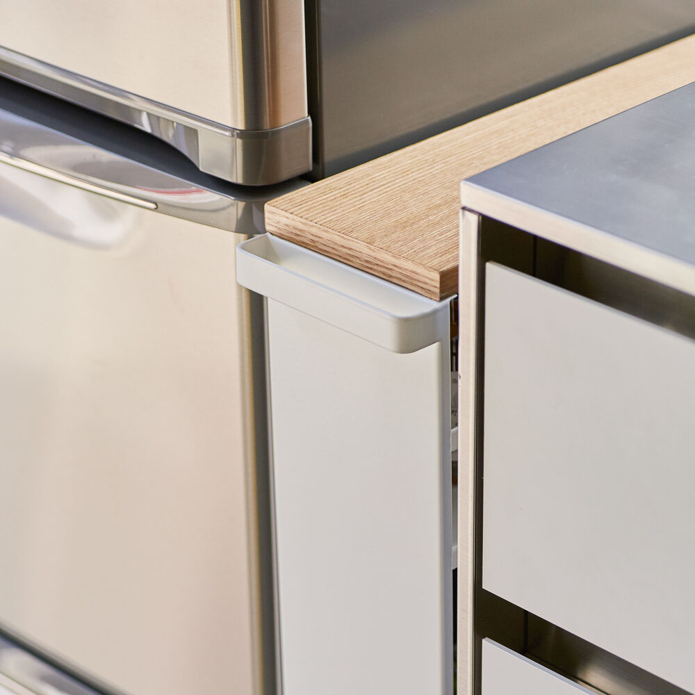 Slim Wood-Top Storage Cart : Perfect for Narrow Spaces