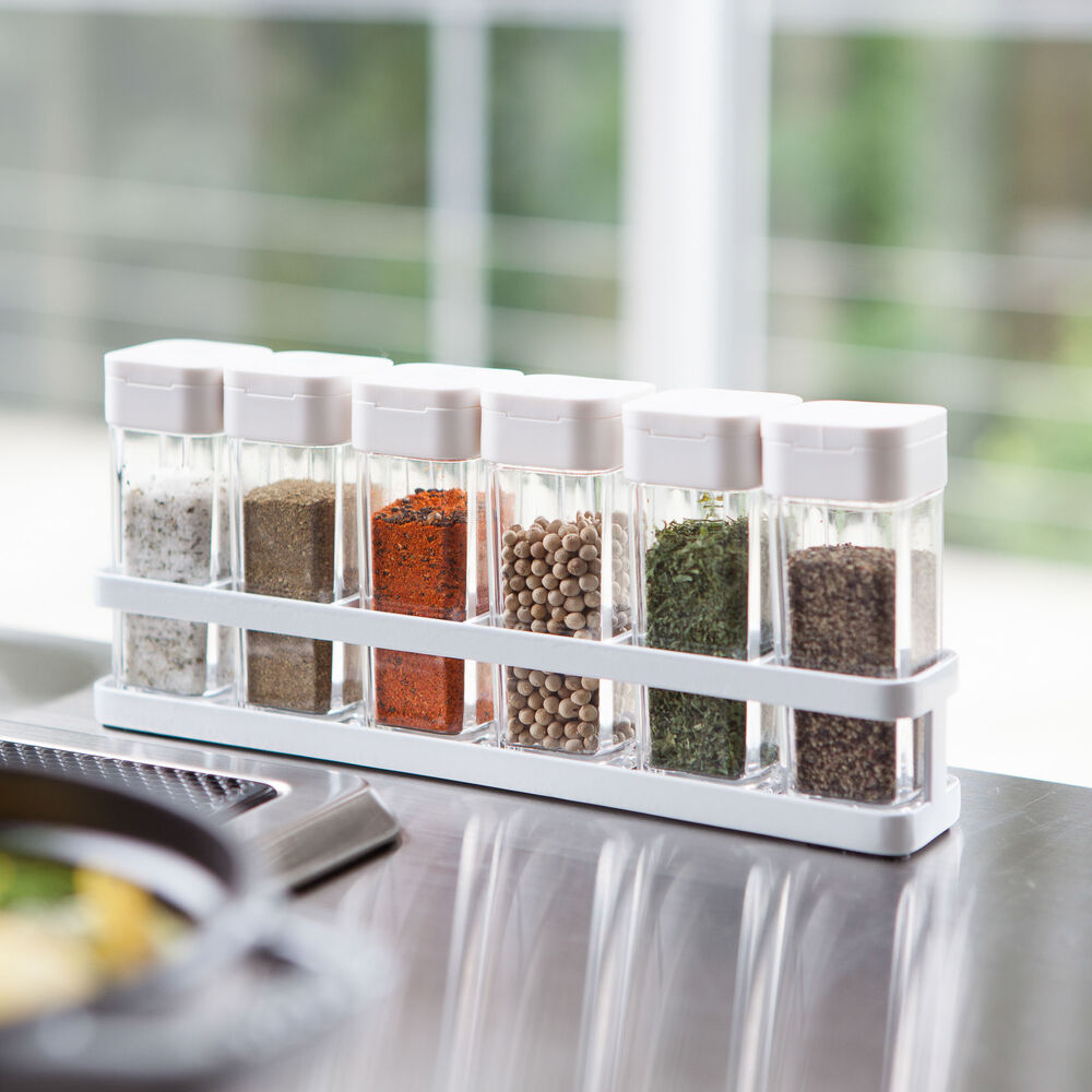 Spice Bottles (Set of 6) & Rack : With Matching Stand